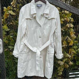 Cream Corduroy Belted Jacket Y2K 90s retro vibes